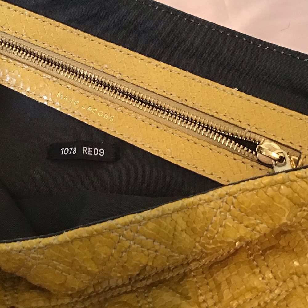 Vintage Marc Jacobs Quilted Printed Python Beat B… - image 7